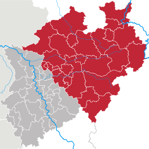 Lage des LWL in Nordrhein-Westfalen