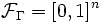 \mathcal{F}_\Gamma=[0,1]^n