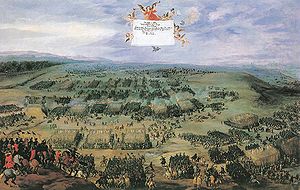 Die Schlacht am Weißen Berg auf einem Gemälde von Pieter Snayers