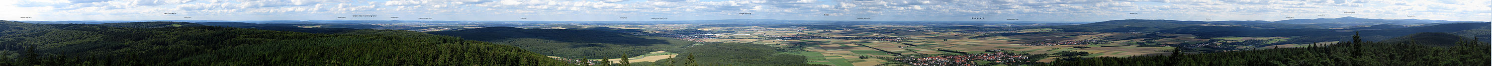Panorama vom Hausbergturm aus aufgenommen