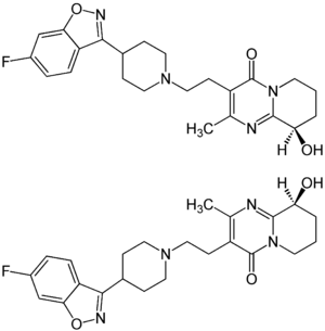 Strukturformel von Paliperidon