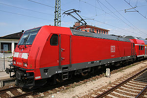 146 240 mit einem Regionalexpress in Ingolstadt Hbf