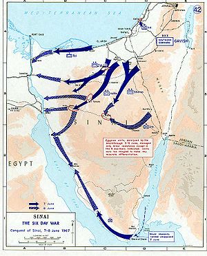 Eroberung der Sinai-Halbinsel am 7.–8. Juni 1967