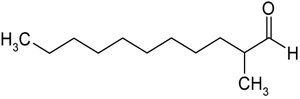 Strukturformel von 2-Methylundecanal