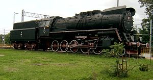 Lok der Baureihe Ty51 in Rzepin