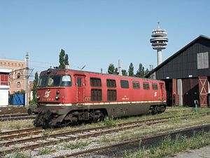 2050 017-9 gegen Ende ihrer Laufbahn am Wiener Ostbahnhof