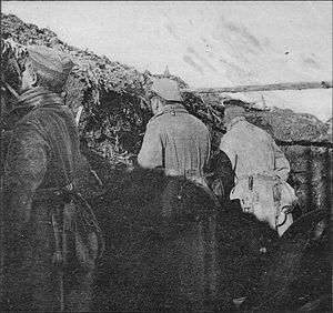 Grenadier-Regiment „König Friedrich Wilhelm I.“ (2.  Ostpreußisches) Nr. 3 in den Sappen vor dem Zwinin