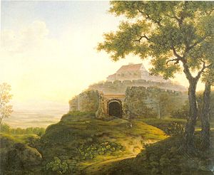 Burg Württemberg vor 1819 (Gemälde von Franz Xaver Odo Müller)