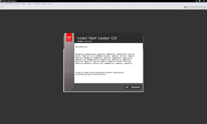 Screenshot von der Software Adobe Flash Catalyst CS5 unter Microsoft Windows Vista