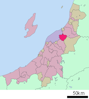 Lage Aganos in der Präfektur