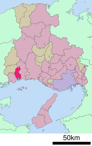 Lage Aiois in der Präfektur