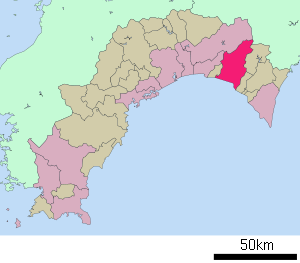 Lage Akis in der Präfektur