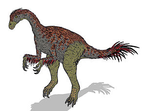 Zeichnung von Alxasaurus