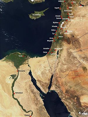 Satellitenbild der Region