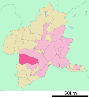 Lage Annakas in der Präfektur