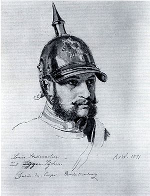 Anton von Werner - Figurenstudie Louis Stellmacher, Garde du Corps.jpg