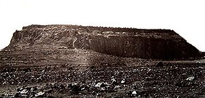 Magdala kurz vor seiner Zerstörung im April 1868