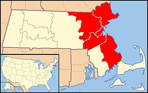 Karte Erzbistum Boston