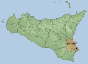 Karte Erzbistum Syrakus