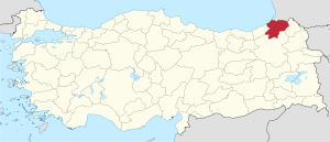 Artvin in Turkey.svg