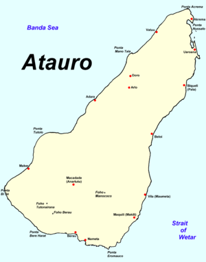 Der Suco Beloi bildet das Zentrum der Insel Atauro. Der Ort Beloi liegt an der Ostküste des Sucos.