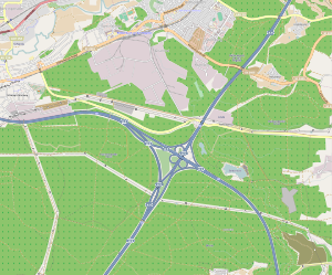 Übersichtskarte Autobahnkreuz Nürnberg