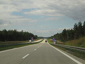 Polnische Autobahn A18, Teil auf E36
