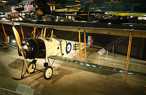 Eine Avro 504K des US Army Air Service im Museum der USAF in Dayton (Ohio)