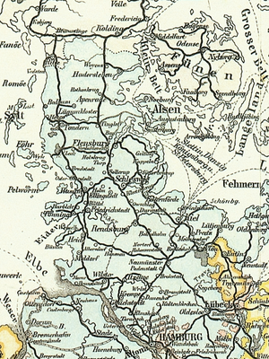 Bahnen in Schleswig-Holstein 1899