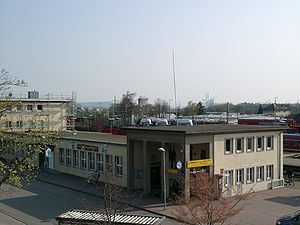 Bahnhofsgebäude, Blick von Norden