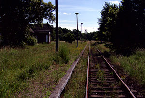 Strecke und Bahnhof in Leuenberg