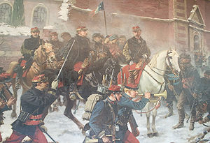 Louis Faidherbe während der Schlacht bei Bapaume