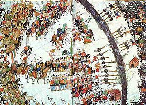 Schlacht bei Mezögeresztes, osmanisches Manuskript