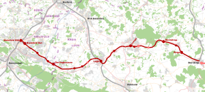 Strecke der Bahnstrecke Bielefeld–Hameln