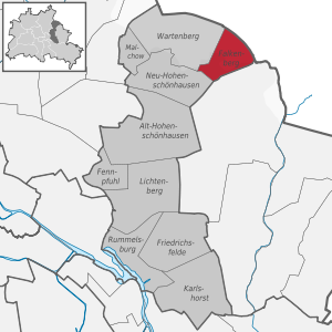 Falkenberg auf der Karte von Lichtenberg