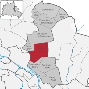 Lichtenberg auf der Karte von Lichtenberg