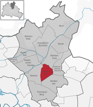 Heinersdorf auf der Karte von Pankow