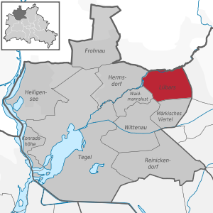 Lübars auf der Karte von Reinickendorf
