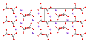 Kristallstruktur von β-Natriummetavanadat