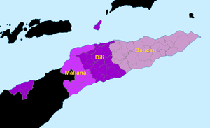 Karte Bistum Baucau