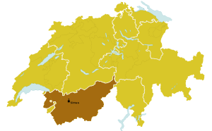 Karte Bistum Sitten