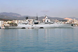 Die Fregatte Brandenburg in Malaga (2011)