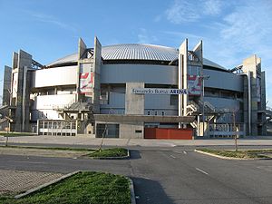 Die Fernando Buesa Arena in Vitoria-Gasteiz