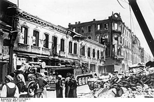 Ruinen von Minsk (Juli 1941)