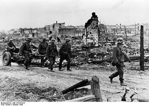 Deutsche Infanterie in Stalingrad, Oktober 1942