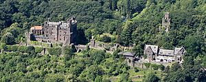 Luftbild der Burganlage