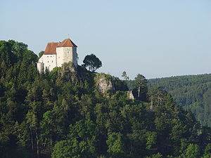 Nordostansicht der Burg Straßberg