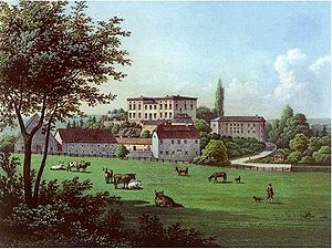 Burg Canstein um 1860, Sammlung Alexander Duncker