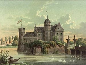 Burg Kriegshoven um 1860, Sammlung Alexander Duncker
