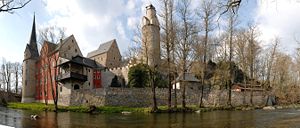 Burg und Schloss Stein, Südansicht